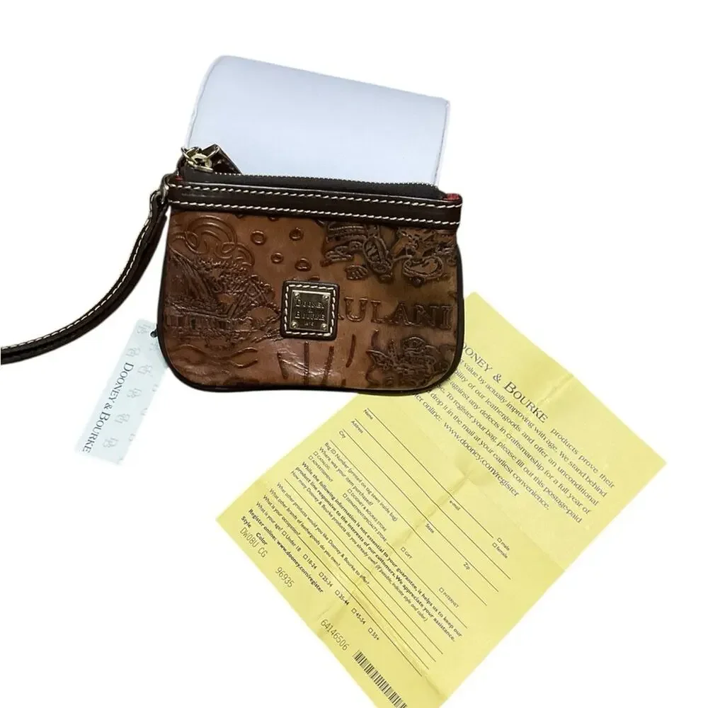 Dooney & Bourke Embossed Disney Aulani Wristlet NEW